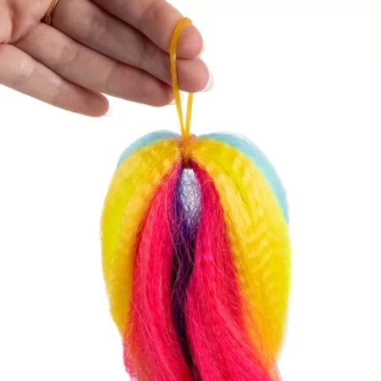 Extensie de par sintetic pentru impletituri, 60 cm, Multicolor