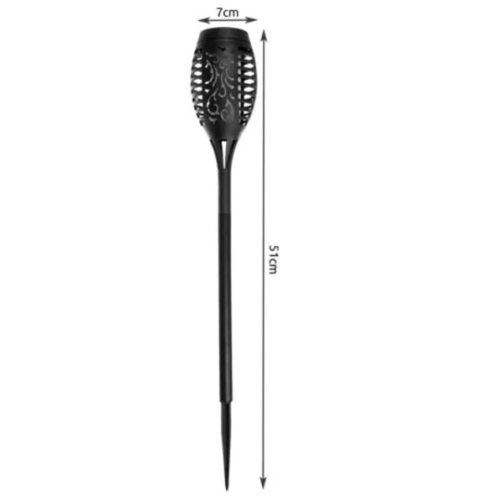 Lampa solara LED, model torta, 51 cm, Negru Lampa solara LED, model torta, 51 cm, Negru