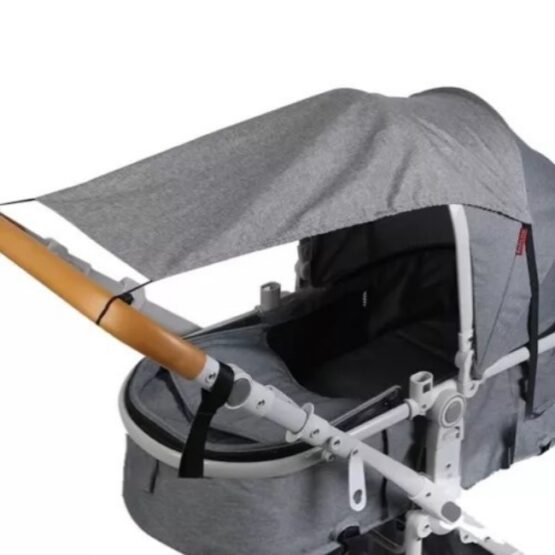 Parasolar pentru landou si carucior, 72 cm, Gri