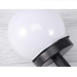 Set 4 lampi solare pentru exterior, forma glob, Alb Set 4 lampi solare pentru exterior, forma glob, Alb