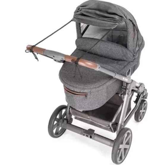 Parasolar pentru landou si carucior, 72 cm, Gri