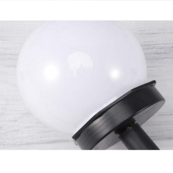 Set 4 lampi solare pentru exterior, forma glob, Alb Set 4 lampi solare pentru exterior, forma glob, Alb