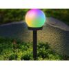 Set 4 lampi solare pentru exterior, forma glob, Alb Set 4 lampi solare pentru exterior, forma glob, Alb
