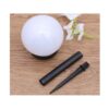 Set 4 lampi solare pentru exterior, forma glob, Alb Set 4 lampi solare pentru exterior, forma glob, Alb