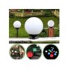 Set 4 lampi solare pentru exterior, forma glob, Alb Set 4 lampi solare pentru exterior, forma glob, Alb