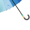 Umbrela 16 fire curcubeu, maner curbat, Multicolor