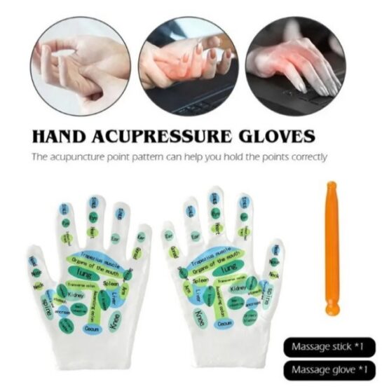 Set manusa si stilou presopunctura, marime universala, Multicolor Set manusa si stilou presopunctura, marime universala, Multicolor