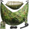 Hamac cu plasa de tantari, camping, 2.6x1.4 m, Verde Hamac cu plasa de tantari, camping, 2.6x1.4 m, Verde