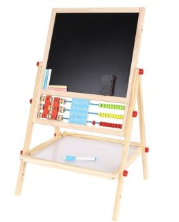 Tabla multifunctionala educativa cu doua fete pentru copii