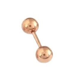 Cercel stud tip piercing, 1 bucata, model bobite, Rose Gold Cercel stud tip piercing, 1 bucata, model bobite, Rose Gold