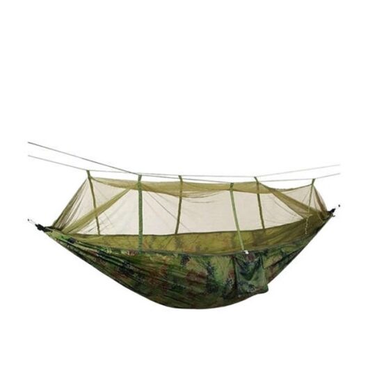 Hamac cu plasa de tantari, camping, 2.6x1.4 m, Verde Hamac cu plasa de tantari, camping, 2.6x1.4 m, Verde
