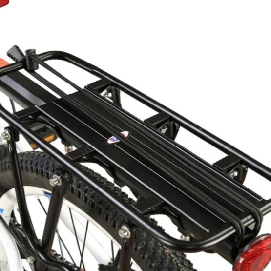 Portbagaj spate bicicleta, 55 x 16 cm, Negru Portbagaj spate bicicleta, 55 x 16 cm, Negru