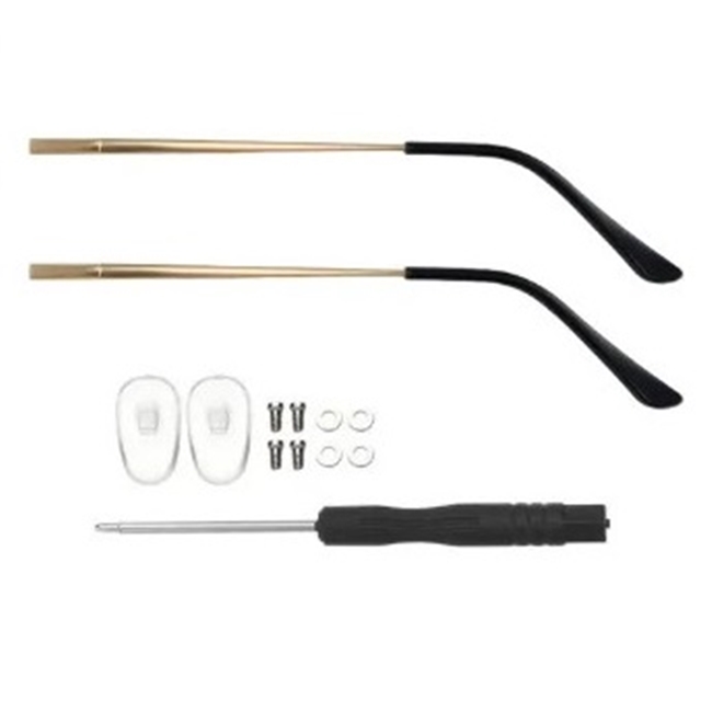 Set 2 brate pentru ochelari cu accesorii, Gold - CLASStitude