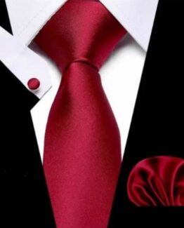 Set elegant cravata, batista si 2 butoni, Rosu Set elegant cravata, batista si 2 butoni, Rosu