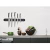 Suport magnetic de perete pentru cutite, Negru Suport magnetic de perete pentru cutite, Negru