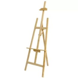 Sevalet din lemn pentru pictura, 54x152x57 cm, Bej Sevalet din lemn pentru pictura, 54x152x57 cm, Bej