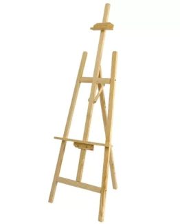 Sevalet din lemn pentru pictura, 54x152x57 cm, Bej