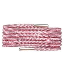 Set 2 sireturi cu cristale, snur cu strasuri 120 cm, Pink