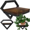 Raft de perete pentru flori forma de romb otel Negru / Maro - KESNUPRaft de perete pentru flori forma de romb otel Negru / Maro - KESNUP Raft de perete pentru flori forma de romb otel Negru / Maro - KESNUP