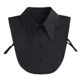Guler fals de camasa, model clasic decupat, Negru- KESNUP Guler fals de camasa, model clasic decupat, Negru- KESNUP