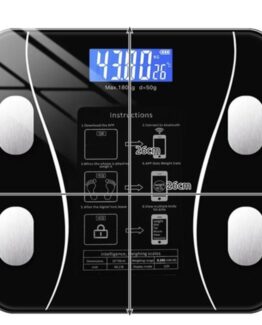 Cantar inteligent, incarcare USB, Conexiune Bluetooth, sticla securizata, Negru - KESNUP