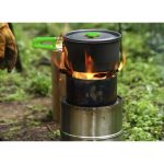 Set accesorii camping pentru gatit, otel inoxidabil, rezistent, Negru - KESNUP