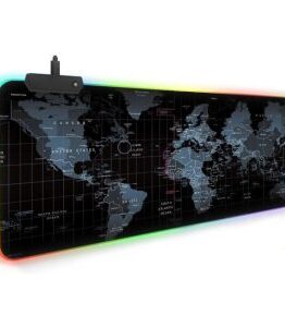 Mousepad iluminare RGB, 800x300 cm, Negru - KESNUP