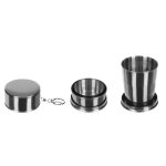 Set accesorii camping pentru gatit, otel inoxidabil, rezistent, Negru - KESNUP