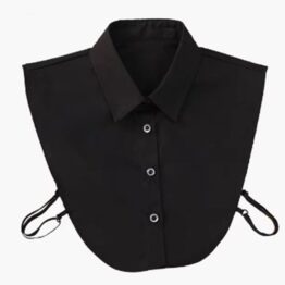 Guler fals de camasa, model clasic simplu, Negru- KESNUP Guler fals de camasa, model clasic simplu, Negru- KESNUP