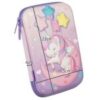 Penar unicorn, inchidere cu fermoar, poliester, dimensiuni 23 x 15,5 x 4 cm, Multicolor - KESNUP