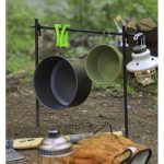 Set accesorii camping pentru gatit, otel inoxidabil, rezistent, Negru - KESNUP