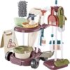 Set de joaca curatenie pentru copii, 32 x 30 x 45,5 cm, Crem - KESNUP Set de joaca curatenie pentru copii, 32 x 30 x 45,5 cm, Crem - KESNUP