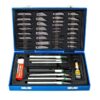 Trusa 52 bucati scalpel, bisturiu si cutite modelatoare, Albastru - KESNUP