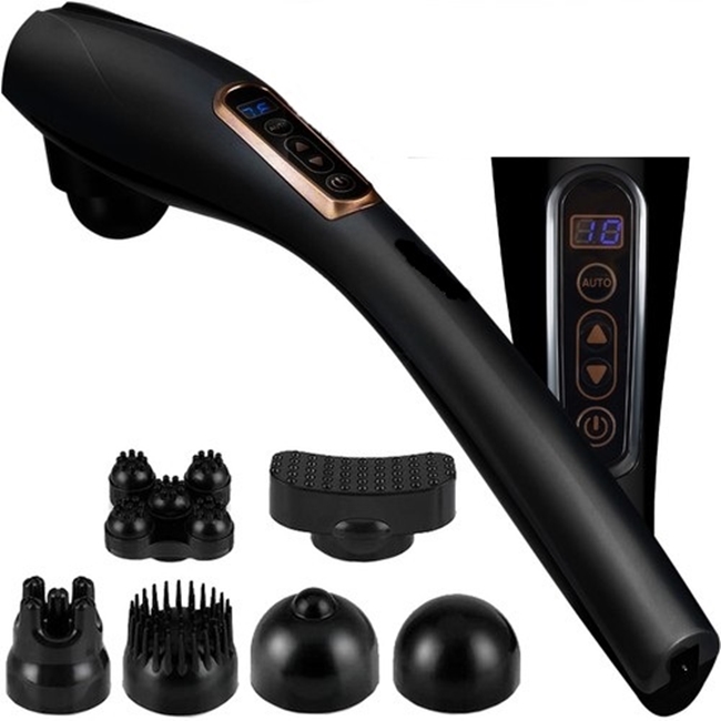 Aparat pentru masaj profesional, putere 24 W, display LCD, Negru - KESNUP