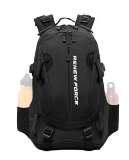 Rucsac RENEW FORCE 4, multifunctional, curele reglabile, Negru - KESNUP