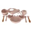 Set de 8 piese hranire bebe, Roz - KESNUP Set de 8 piese hranire bebe, Roz - KESNUP