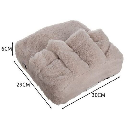 Aparat de masaj tip papuci de casa, cu vibratii, Crem - KESNUP Aparat de masaj tip papuci de casa, cu vibratii, Crem - KESNUP