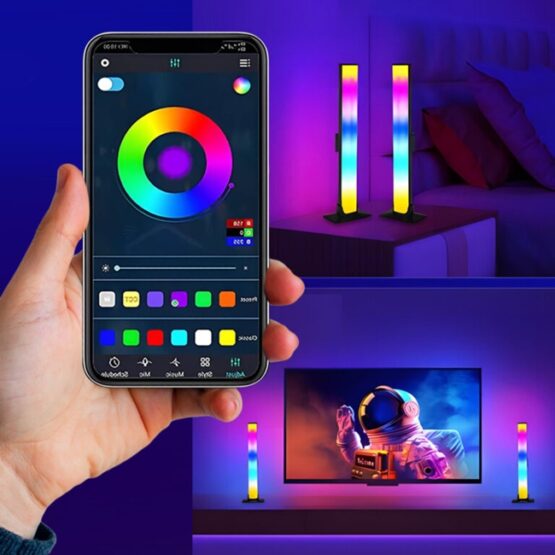 Set 2 lampi smart RGB, Iluminare LED, putere 24W, Multicolor - KESNUP Set 2 lampi smart RGB, Iluminare LED, putere 24W, Multicolor - KESNUP