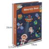 Puzzle spatiu cosmic, 50 de magneti diferiti, Maro / Albastru - KESNUP