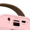 Set karaoke fetite cu boxa si 2 microfoane LED, Pink - KESNUP Set karaoke fetite cu boxa si 2 microfoane LED, Pink - KESNUP