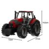 Tractor ferma cu remorca, dimensiuni: 13 x 27 x 14,5 cm, Multicolor - KESNUP