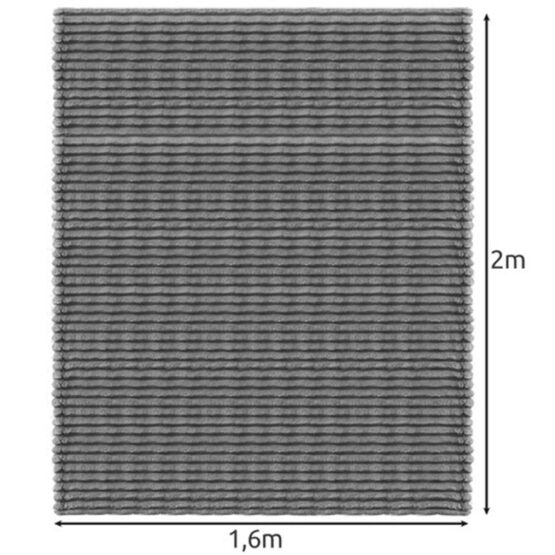 Patura pufoasa microfibra, dimensiuni 1.6 x 2 m, Gri - KESNUP Patura pufoasa microfibra, dimensiuni 1.6 x 2 m, Gri - KESNUP