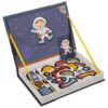 Puzzle spatiu cosmic, 50 de magneti diferiti, Maro / Albastru - KESNUP