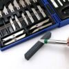 Trusa 52 bucati scalpel, bisturiu si cutite modelatoare, Albastru - KESNUP