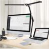 Lampa de birou LED dubla 24 W cu memorie negru - KESNUP Lampa de birou LED dubla 24 W cu memorie negru - KESNUP