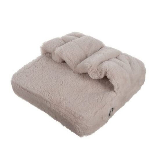 Aparat de masaj tip papuci de casa, cu vibratii, Crem - KESNUP Aparat de masaj tip papuci de casa, cu vibratii, Crem - KESNUP