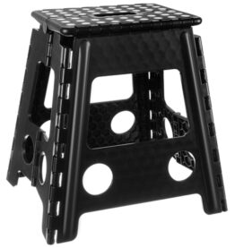 Scaunel pliabil multifunctional, 39 x 40 x 22cm, Negru - KESNUP Scaunel pliabil multifunctional, 39 x 40 x 22cm, Negru - KESNUP