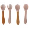 Set de 8 piese hranire bebe, Roz - KESNUP Set de 8 piese hranire bebe, Roz - KESNUP