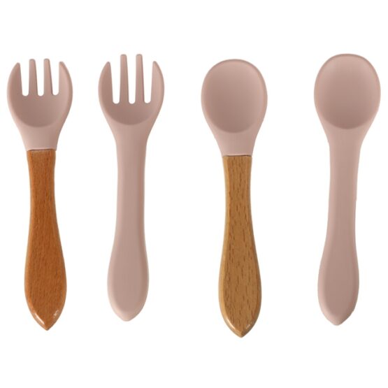 Set de 8 piese hranire bebe, Roz - KESNUP Set de 8 piese hranire bebe, Roz - KESNUP