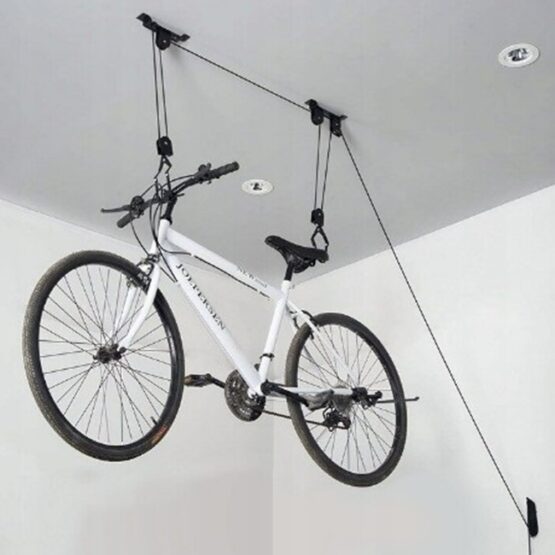 Suport bicicleta tavan, potrivit pentru subsol sau garaj, Negru - KESNUP Suport bicicleta tavan, potrivit pentru subsol sau garaj, Negru - KESNUP